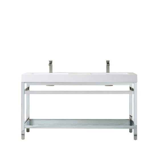 Miseno Mv702860m-Nm Ablitas 60" Free Standing Double Basin Vanity Set - Chrome