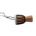 thumbnail image 4 of Wooden Classic Drummer Mini Djembe Percussion African Hand Drum Gift For Music Fan Black Line, 4 of 9