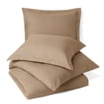 thumbnail image 1 of 100% Microfiber Solid 3-Piece Duvet Cover Set, 1 of 3