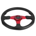 thumbnail image 2 of 350mm/14in Racing Car Sport Steering Wheel Deep Dish 6 Bolts Universal Modified AccessoryRed, 2 of 4