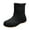 Black, variant on Women's Matte Slip On Chunky Sole Rain Boots Ankle Rain Boots For Outdoors Non Slip Waterproof Rubber Ankle Short Gardening Walking Outdoor Rain Shoes for Women