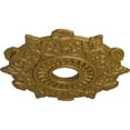 thumbnail image 3 of Ekena Millwork 17 1/2"OD x 4"ID x 1"P Preston Ceiling Medallion (Fits Canopies up to 4"), Hand-Painted Gold, 3 of 5