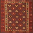 thumbnail image 1 of Ahgly Company Indoor Square Traditional Red Southwestern Area Rugs, 8' Square, 1 of 6