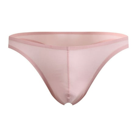 

Men s Underwear Fashion Thin Mesh Translucent Simple And Comfortable Breathable Thong Briefs