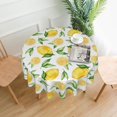 thumbnail image 2 of Lemon Tablecloth Round 60 Inch Ruitic Yellow Table Cloth Waterproof Fabric Farmhouse Tablecloths Decorative for Holiday Home Party Wedding Picnic, 2 of 6