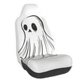 thumbnail image 1 of Wukai Cute Ghost Simple Drawing Full Set Car Seat Covers with Soft Padding Universal Auto Front Seats Protector and Cushion Mat, 1 of 5