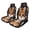 Color-3, variant on Cute Tiger Floral Pattern(2) Car Seat Covers Pack of 2 Universal Front Seat Protective Cover
