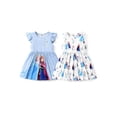thumbnail image 1 of Vestidos para niñas pequeñas Disney Frozen Elsa&Anna, paquete de 2 unidades, 4-5T, 1 of 7