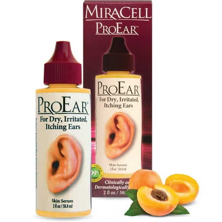 ProEar by MiraCell Natural Relief Ear Drops for Dry, Itchy and Clogged Ears 2oz