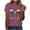 A42 Hot Pink, variant on Mifsaly American Flag Shirt Women Crewneck Short Sleeve Cotton Tops Summer Casual Wine Glass Graphic T Shirts Daily Wear Versatile Patriotic Summer Fashion Tees M
