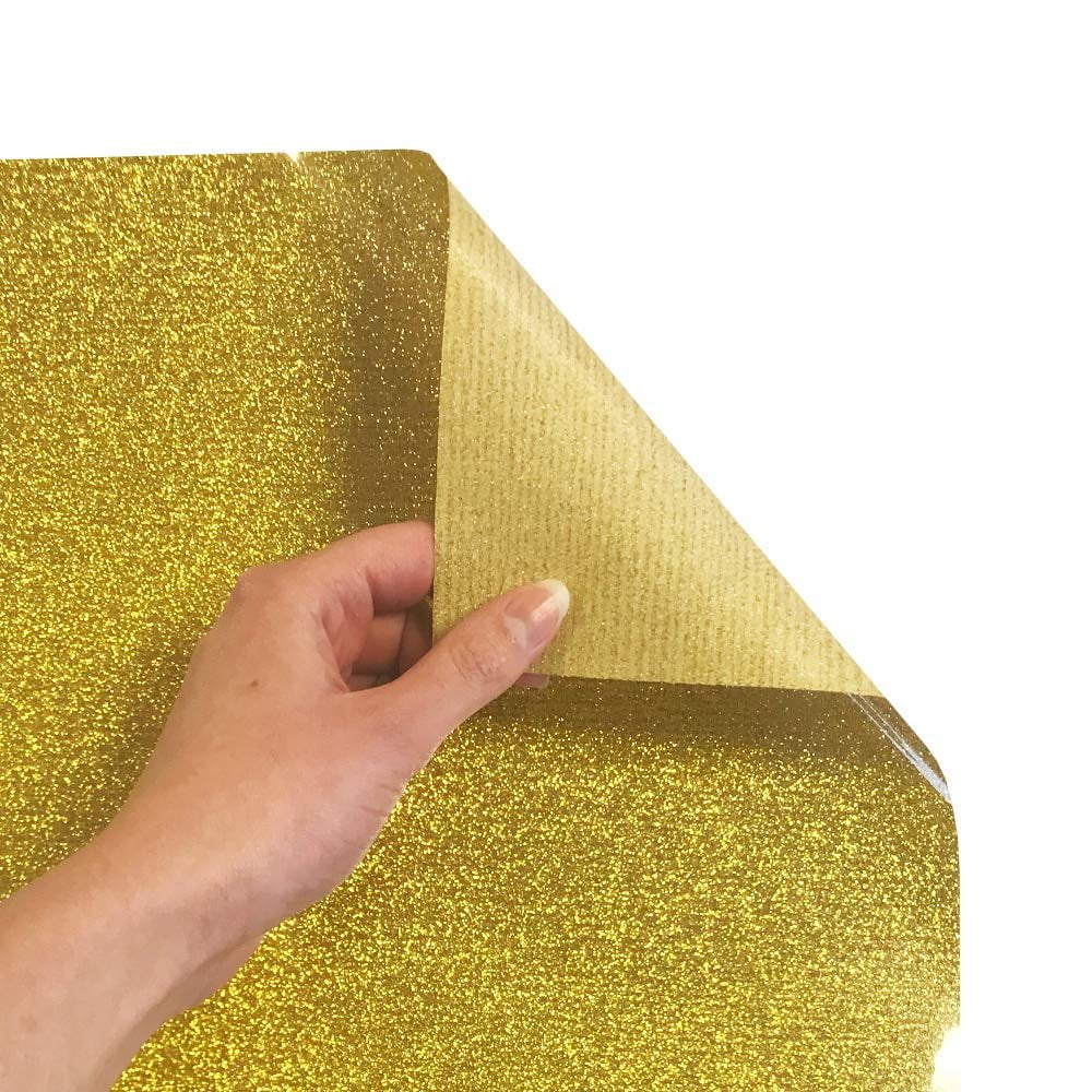 Siser Glitter HTV 20" x 3ft Roll - Iron on Heat Transfer Vinyl Gold