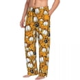 thumbnail image 2 of Custom Manga Garfields Cartoon Anime Cat Pattern Pajama Pants Men‘s Sleepwear Lounge Sleep Bottoms Stretch with Pockets, 2 of 7