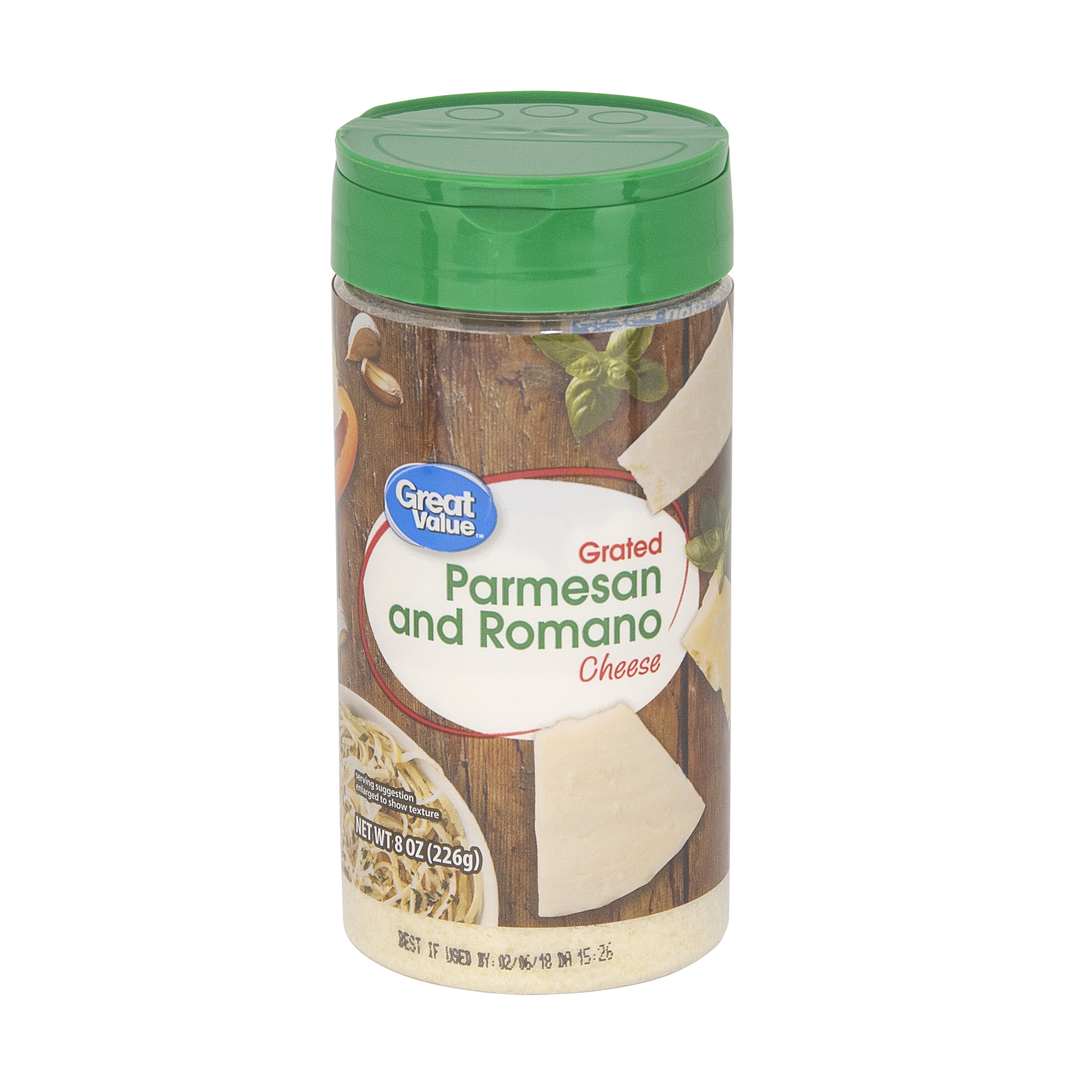 (3 Pack) Great Value Grated Parmesan & Romano Cheese, 8 oz Walmart