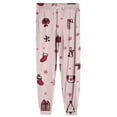 thumbnail image 7 of Wutalume Men's Drawstring Pocket Cuffed Casual Pants with Festive Christmas Print, Soft Home Sleep Pants for Holiday Season and Cozy Nights,Pink M, 7 of 7