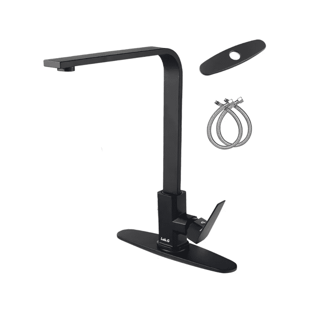 Llave Mezcladora Para Fregadero Grifo Monomando Cocina Lab.G, Color Negro