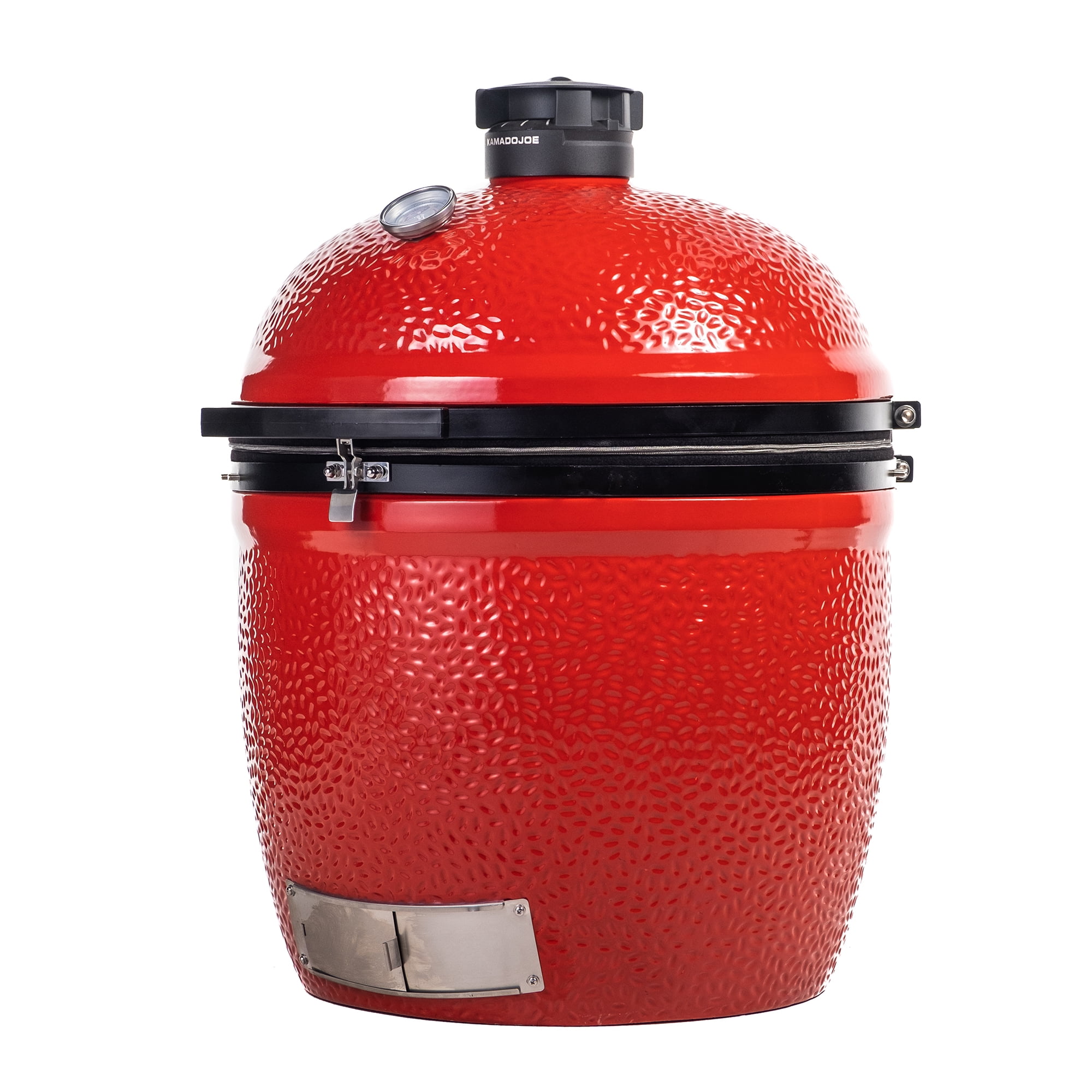 Big Joe™ III 24-inch Standalone Charcoal Grill in Red, Side Shelves, Grill Gripper, and Ash Tool