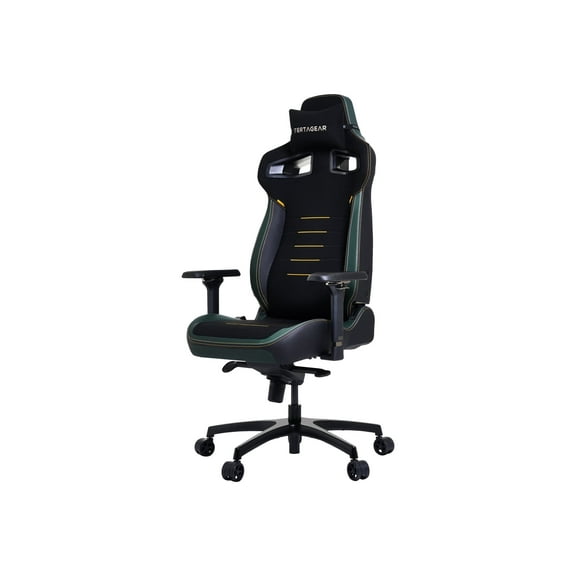 Vertagear PL4800 Ergonomic Big & Tall Gaming Chair featuring ContourMax Lumbar & VertaAir Seat systems - RGB LED Kits Upgradeable - Midnight Green
