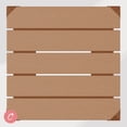 thumbnail image 4 of Costaelm Paradise 24" Outdoor Patio HDPE Square Counter High Backless Bar Stool, Teak, 4 of 8