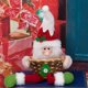 thumbnail image 2 of Adornos navideños: caramelos Adorno navideño de escritorio Caramelos Piernas largas Papá Noel Muñeco de nieve Caramelos grandes, 2 of 3