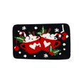 thumbnail image 1 of Christmas Decorations Clearance!! Christmas Imitation Cashmere Door Mat, Christmas Eve Bathroom Non Slip Mat, 1 of 7