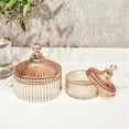 thumbnail image 4 of Decorative Glass Jars with Lid Crystal Glass Storage Bowl with Lid Qtip Holder Vanity Canister Jar, 4 of 5