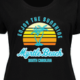 thumbnail image 4 of Inktastic Summer Enjoy the Sunshine Myrtle Beach South Carolina Blue Women's Plus Size T-Shirt, 4 of 5
