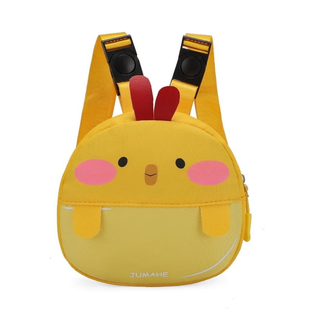 Mochila con arnés para perros, bonita mochila para perros pequeños y medianos, sin tirones, bolsa de malla con anilla en D, pollito