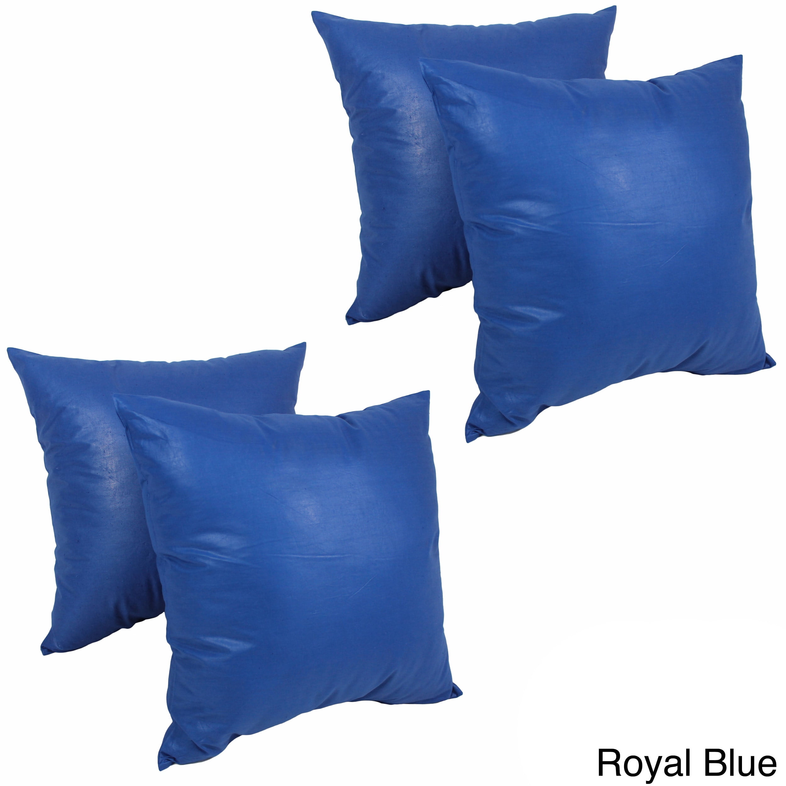 2 x Lushomes Decorative Cushion Cover Pillow Case Royal Blue Throw-Choose Size 