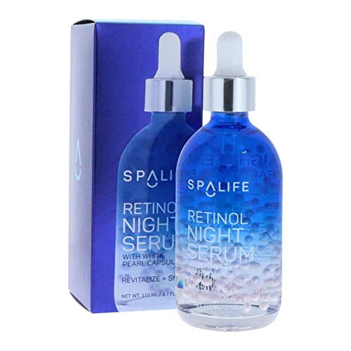 SpaLife Revitalizing and Smoothing Retinol Night Serum White Pearl Capsules 110 ML(3.7 oz)