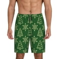 thumbnail image 2 of Daiia Christmas (2) Mens Woven Stretch Pajama Short,Short Pajama Pants-3X-Large, 2 of 9
