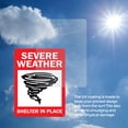 thumbnail image 6 of Severe Weather Shelter In Place Public Safety Aluminum Sign 18 Inch x 12 Inch - 5 Pack, 6 of 8