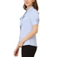 thumbnail image 4 of Blusa de trabajo de mujer INSPIRE CHIC de manga corta con cuello en V y lazo azul XL, 4 of 6
