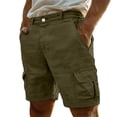thumbnail image 2 of COSFO Relaxed Fit Cargo Shorts Men Linen Solid Shorts Lightweight Casual Shorts, 2 of 5