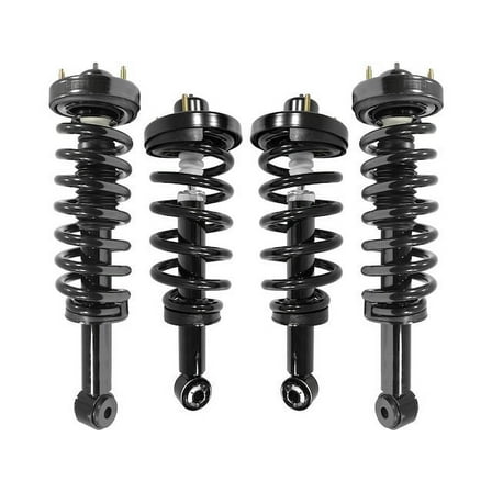 Front and Rear Air Spring to Strut Coil Spring Conversion Kit - Compatible with 2007 - 2013 Lincoln Navigator 2008 2009 2010 2011 2012