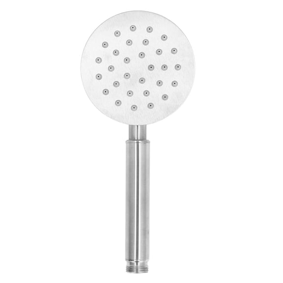 YAHHU 304 Stainless Steel Handheld Shower Head – Anti‑Clogging Nozzle, High‑Pressure, Easy Install, Replacement for Bathroom – Silver