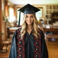thumbnail image 6 of Hirioo Mysterious Hooded Wolf for 72" Graduation Shawl Stole Unisex Adults Graduation Sash Honor Graduation Stole for High School and College-Flattened, 6 of 7