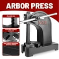 thumbnail image 5 of Shaft Press Tool, 2 Ton Output, Arbor Press for Workshop, Small Manual Press, Black Stable Mounting, for Industrial Metal Punching, Bearing Seat, Component Installation, 5 of 7
