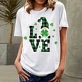 thumbnail image 4 of ICHUANYI Womens T-Shirt Stylish Short Sleeve Tees St.Patrick's Day Print Top Crew Neck Tops Cloth New Trending, 4 of 4