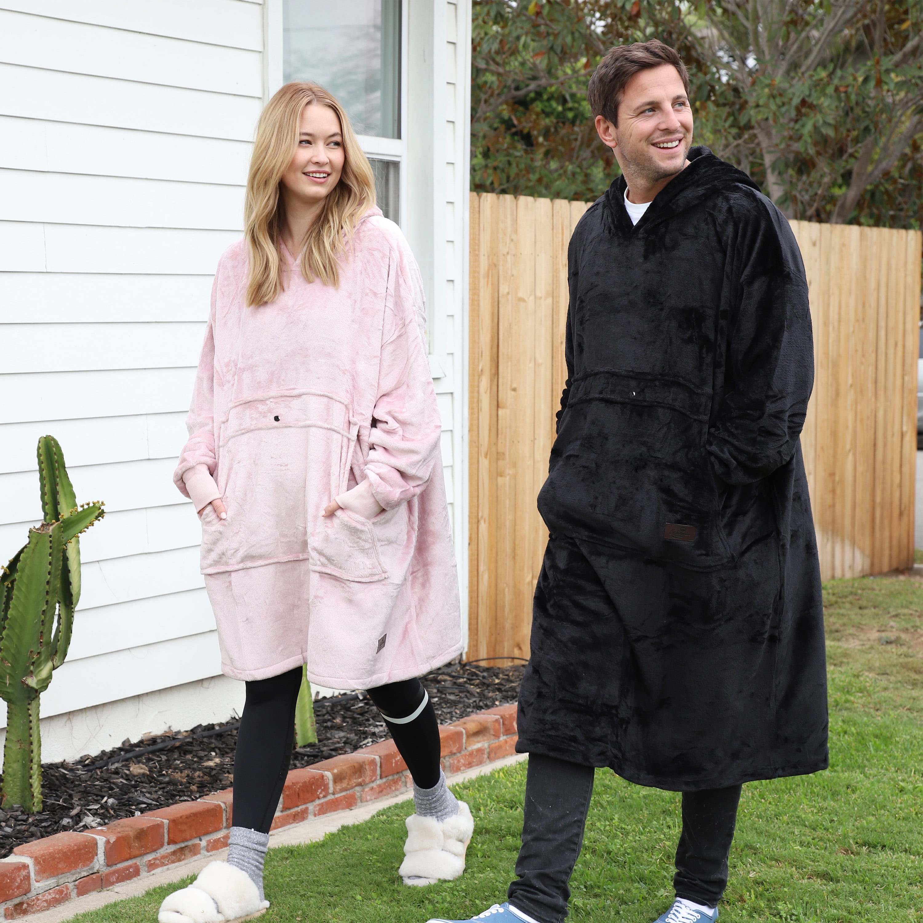 Catalonia Full Body Oversized Blanket Hoodie Sweatshirt, Extra Long Wearable Fleece Pullover, Gift for Adult Men Women Wife Girlfriend