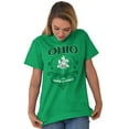 thumbnail image 5 of Cute Ohio Girl Pride Pretty Floral Women's Graphic T Shirt Tees Brisco Brands L, 5 of 6