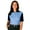 Light Blue, variant on BlueGeneration Ladies Il-50 Color Block Polo - Graphite Large Solid