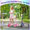 thumbnail image 6 of Light- Wheels & Stem Kids Scooter, 4 Adjustable Height Foldable Kick Scooter for Ages 3-12, 6 of 6