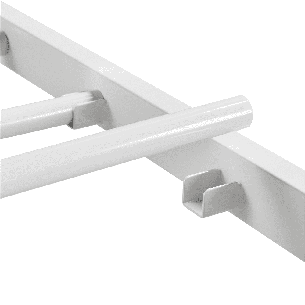 Renwick X-design Metal Platform Twin Bed,Adult , White