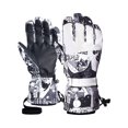 thumbnail image 2 of Women's Ski Gloves, Thermal Insulated Winter Gloves with Fleece Lining, Waterproof Snow Sports Gloves for Skiing Snowboarding. Dark Gray, 2 of 3
