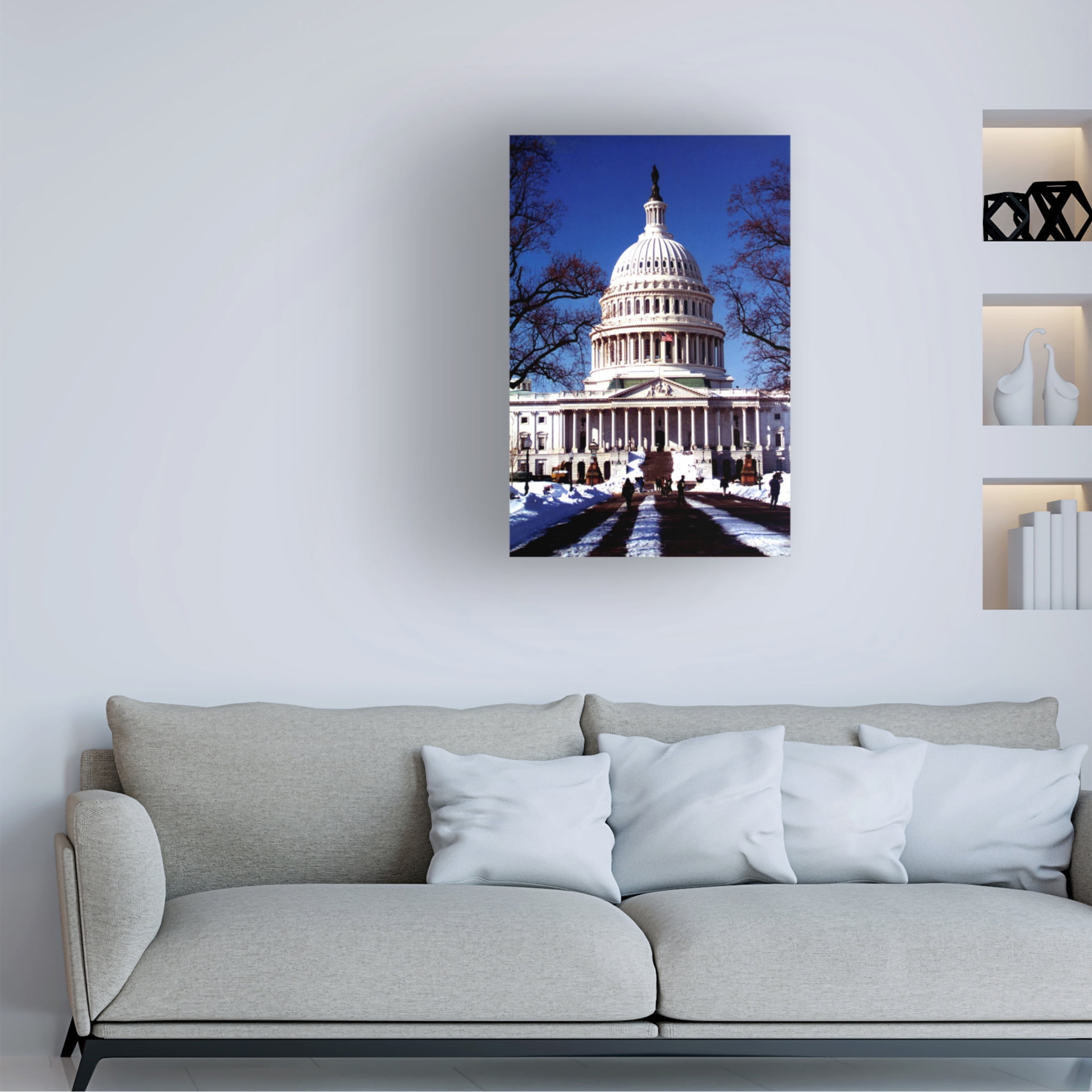 Canvas Wall Art - DANE 'Washington DC 39' Wall Art for Living Room, Bedroom, or Office Décor by Trademark Fine Art - 22 x 32 Inches