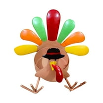 Turkey Candle, Thanksgiving Day Decor, Holiday Tea Light Candle for Fireplace, Window or Table, Seasonal Decor for Fall & Winter Holidays