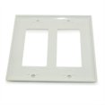 thumbnail image 2 of Wall plate: 2 Gang Decor Plate Frame, White, 2 of 2
