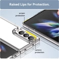 thumbnail image 6 of for Galaxy Z Fold 4 5G Case Samsung Z Fold 4 5G Case with Transparent Bracket Premium Clear Back Panel + TPU Bumper Cover for Samsung Galaxy Z Fold 4 5G（XC Clear）, 6 of 14