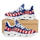 thumbnail image 1 of Zapatos casuales de malla con estampado de bandera de EE. UU., zapatillas para correr con colchón de aire para mujeres y hombres, calzado liviano para caminar, 1 of 6