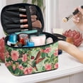 thumbnail image 5 of HELLHERO Flower Hummingbird Travel Cosmetic Bags Travel Cosmetic Toiletry Bags Practical Wide Open Portable Pouch Girlfriend, 5 of 6